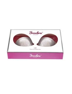 Freebra Lux Lace Stick-On Strapless Plunge Bra - White