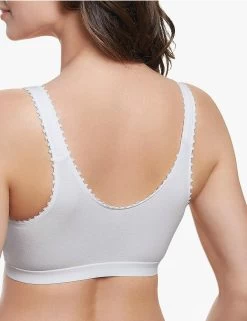 1010 Royce Comfi-Bra Caress Front Fastening Bra - 1010 White