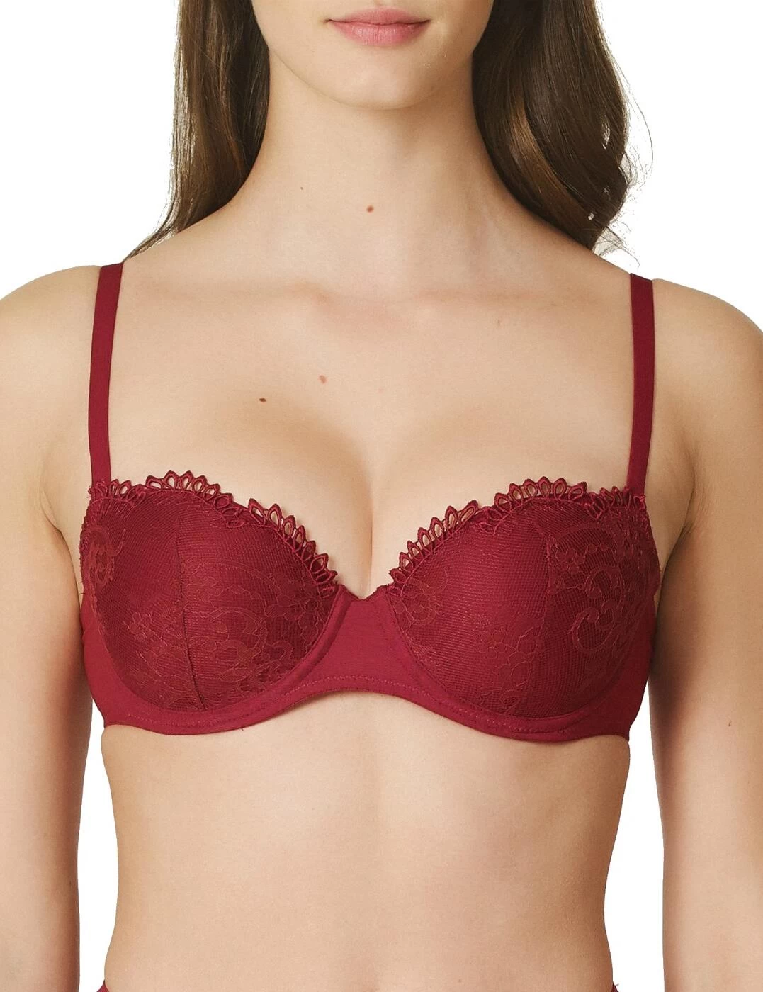0102229 Marie Jo Agatha Padded Balcony Bra - 0102229 Rumba Red