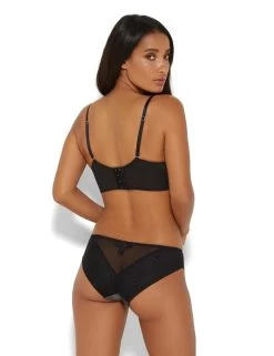 15501 Gossard VIP Eyelash Padded Longline Bra - 15501 Black