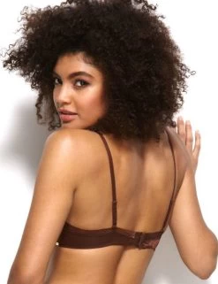 6271 Gossard Glossies Sheer Bra - 6271 Rich Brown