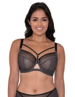 CK020102 Curvy Kate Victory Pin-Up Balcony Bra - CK020102 Black/Slate