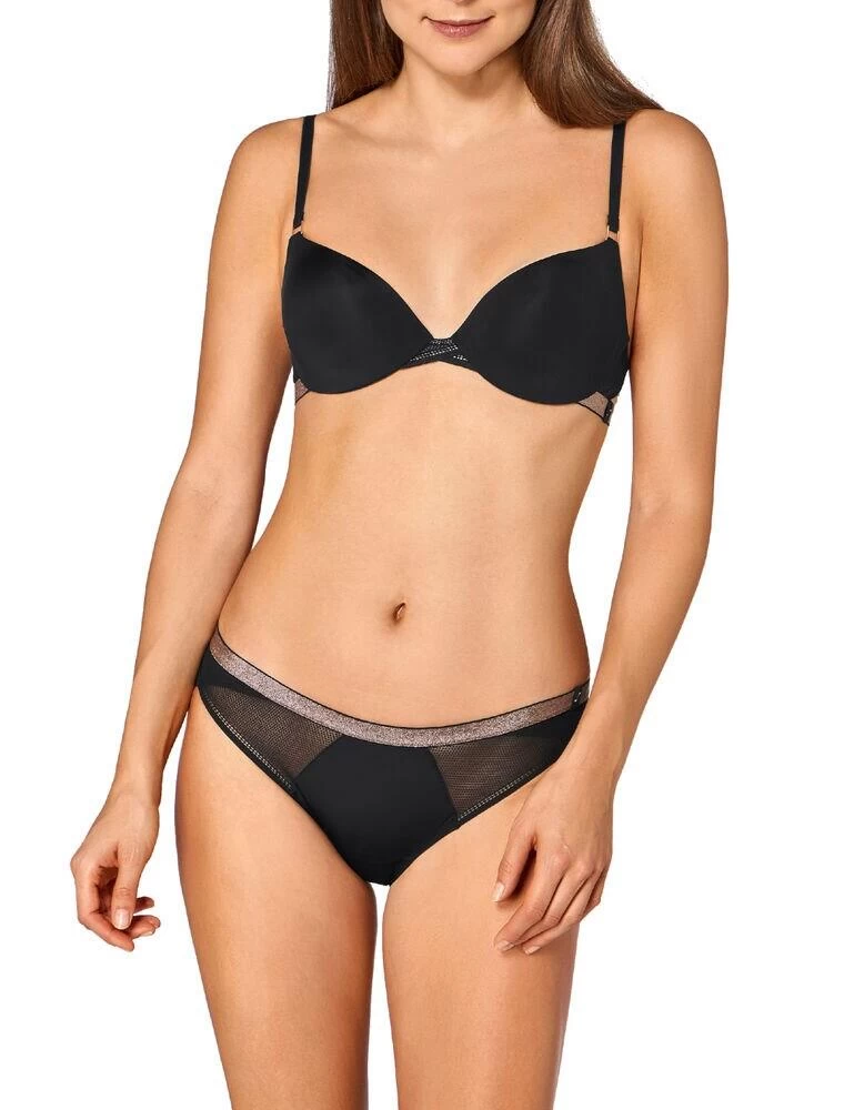 10196857 Sloggi S Symmetry Wired Padded Bra - 10196857 Black - Image 4
