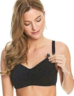 1018 Royce Blossom Nursing & Maternity Bra - 1018 Black/White Spot
