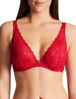 HK12-02 Aubade Rosessence Comfort Triangle Plunge Bra - HK12-02 Gala