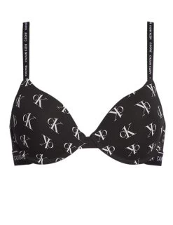 000QF5732E Calvin Klein CK One Cotton T-Shirt Bra - QF5732E Staggered Logo