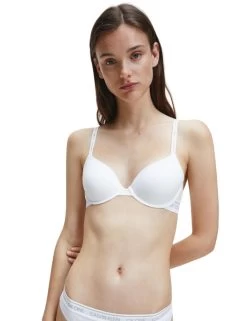 000QF5732E Calvin Klein CK One Cotton T-Shirt Bra - QF5732E White