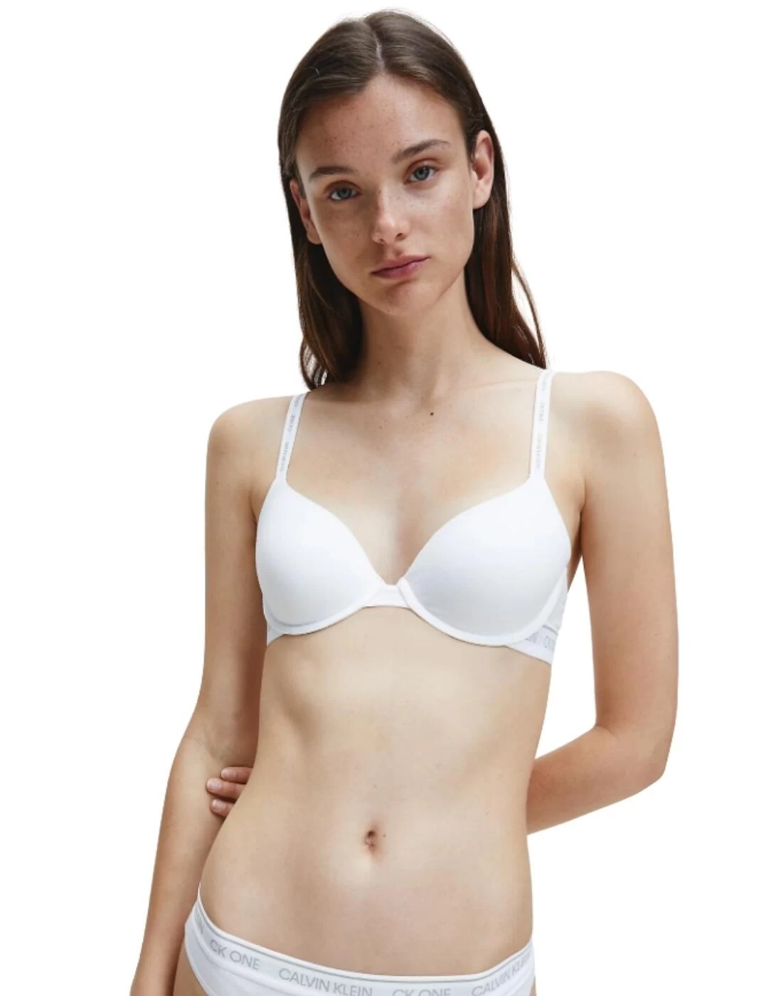 000QF5732E Calvin Klein CK One Cotton T-Shirt Bra - QF5732E White