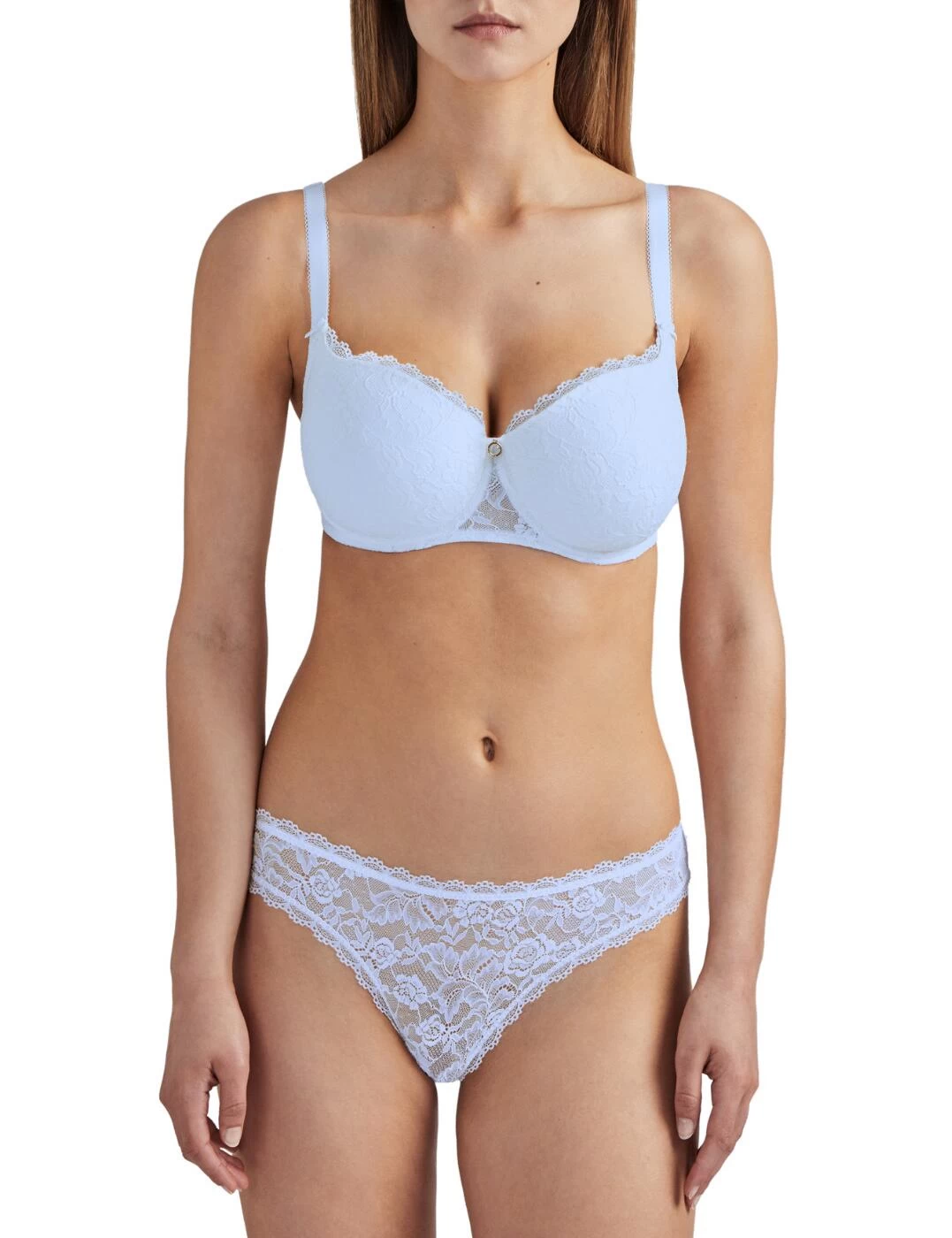 HK04 Aubade Rosessence Comfort Half Cup Bra - HK04 Powder Blue - Image 3