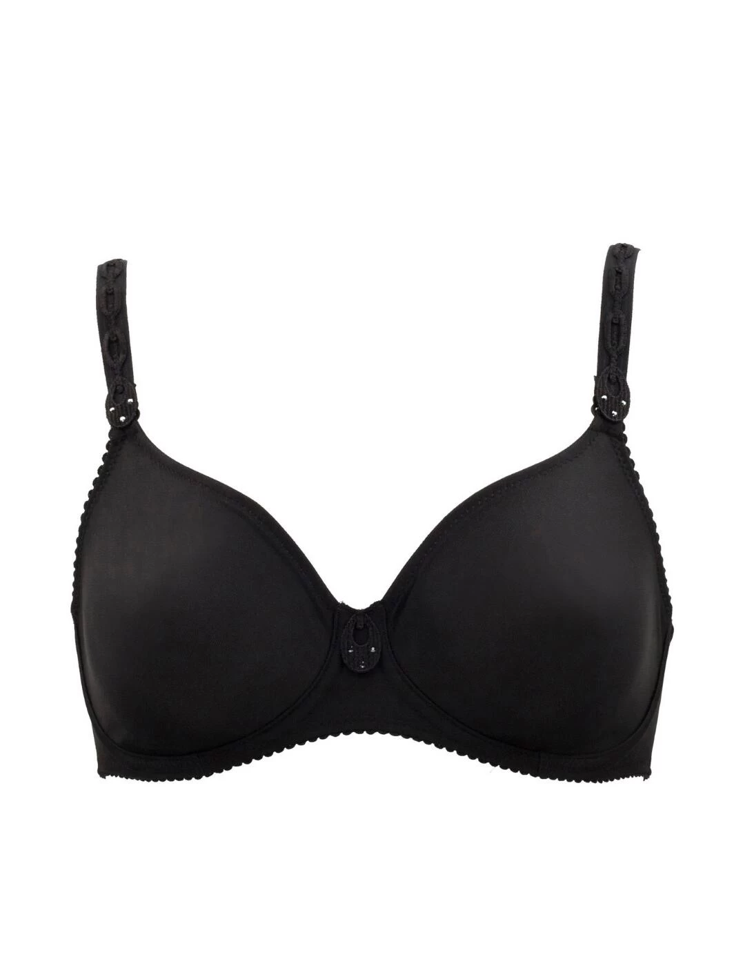 0161332/33 Prima Donna Satin Seamless Non-Padded Bra - 0161332 Black - Image 3