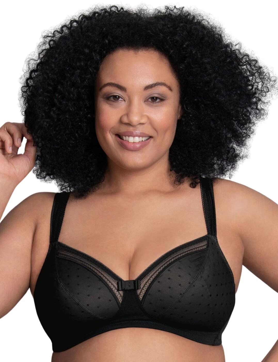 5203 Rosa Faia Emily Soft Bra - 5203 Black - Image 3