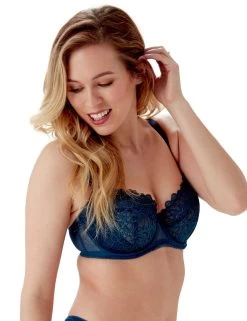 17805 Gossard Swirl Balcony Bra - 17805 Dark Teal/Eclipse