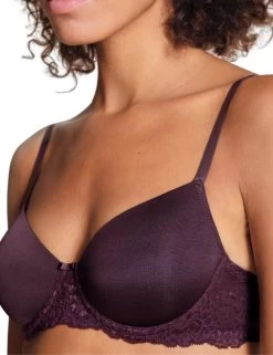 3531 Calida Of Switzerland Sensual Secrets Padded T-Shirt Bra - 3531 Plum