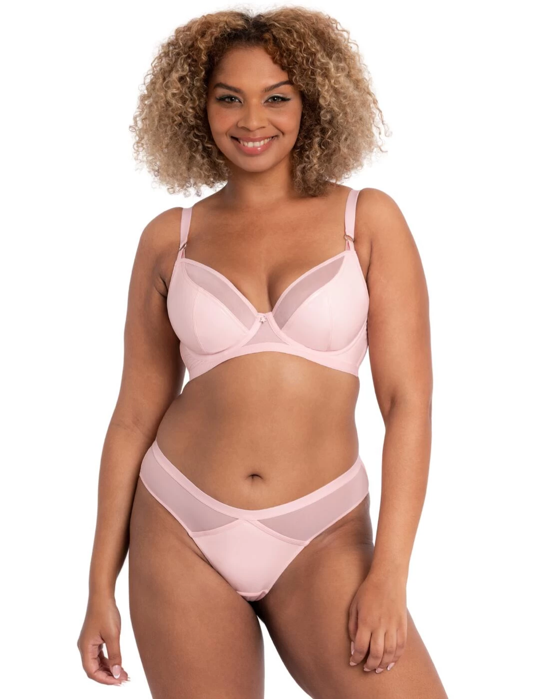 CK031202 Curvy Kate Lucky Star Brazilian Brief - CK031202 Blush Pink - Image 2