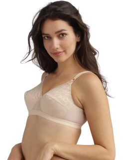 P01652 Playtex Cross Your Heart Non-Wired Bra 2 Pack - P01652 White/Skin