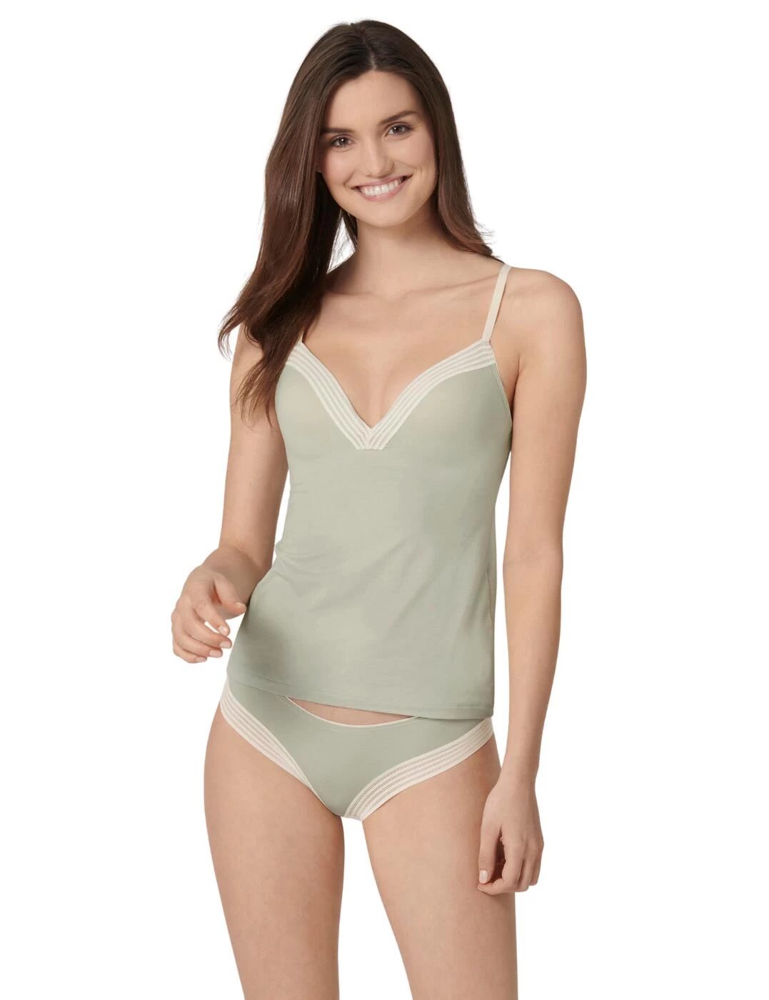 10198070 Sloggi Wow Embrace Bra Camisole Top - 10198070 Green Light/Combination - Image 3