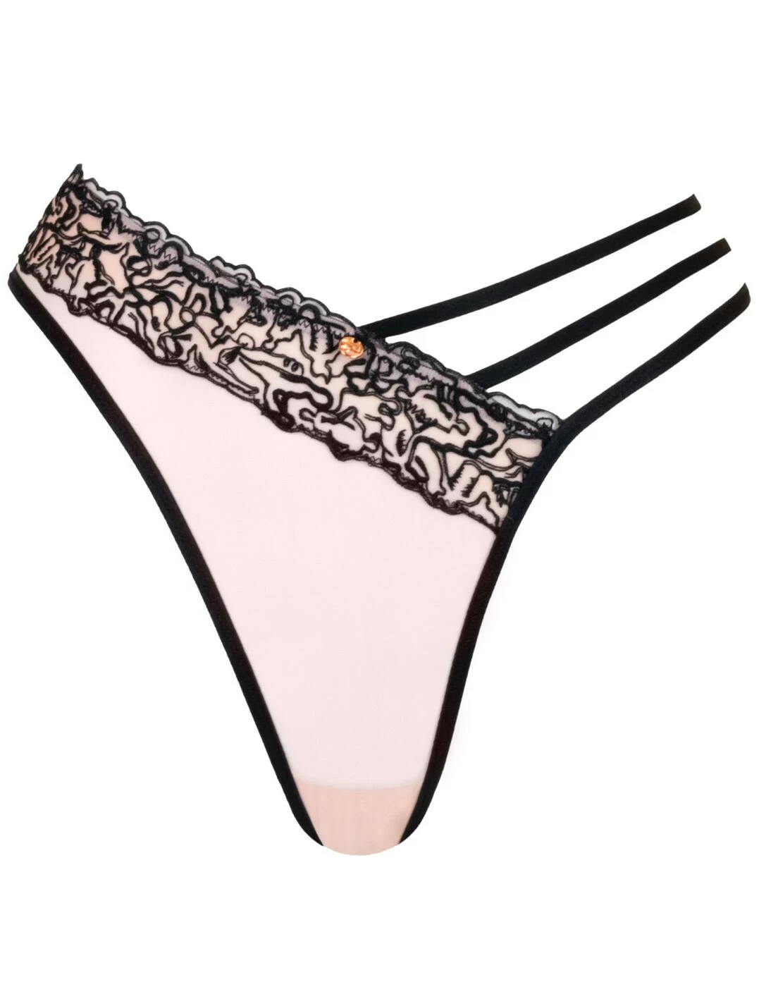 ST021202 Scantilly By Curvy Kate Tantric Brazilian Brief - ST021202 Blush/Black - Image 2
