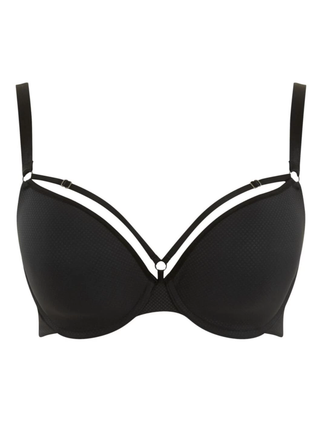 10676 Panache Porcelain Elan Luxe Plunge Bra - 10676 Noir - Image 3