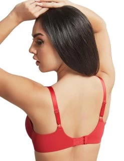 10596 Cleo By Panache Faith Amour Moulded Plunge Bra - 10596 Scarlett