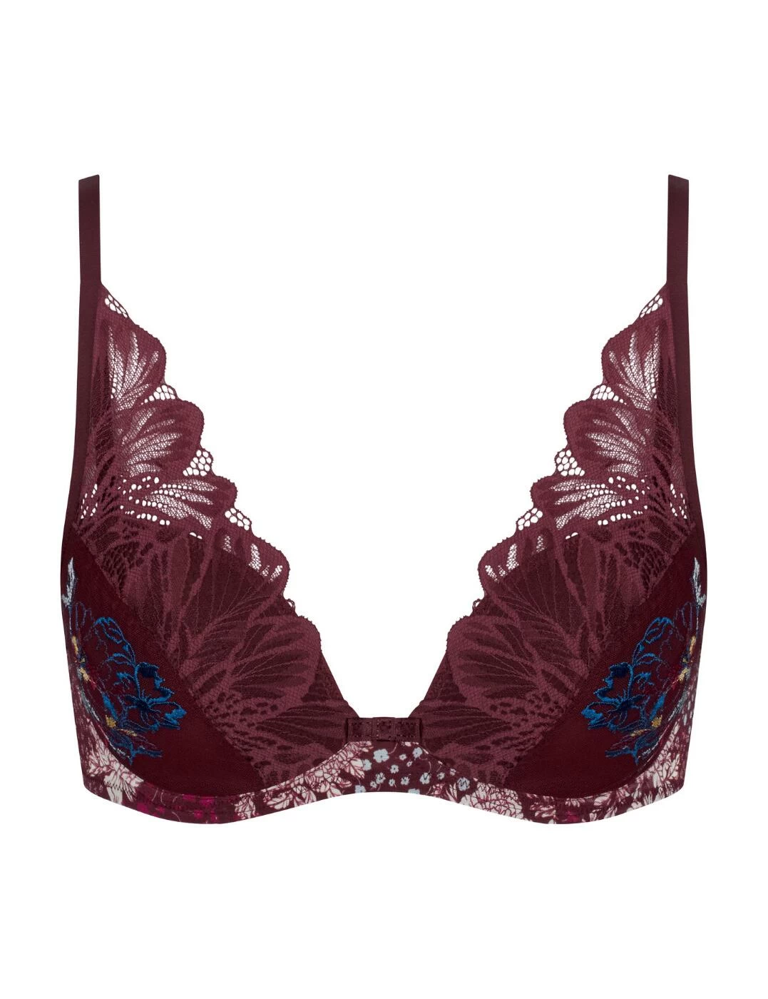 10213083 Triumph Lavish Spotlight Underwired Bra - 10213083 Claret - Image 2