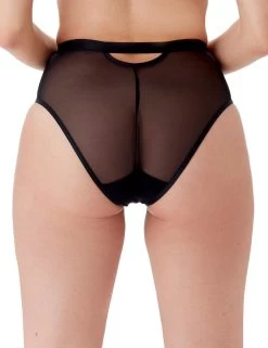 19303 Gossard Pulse Mesh High Leg Brief - 19303 Black