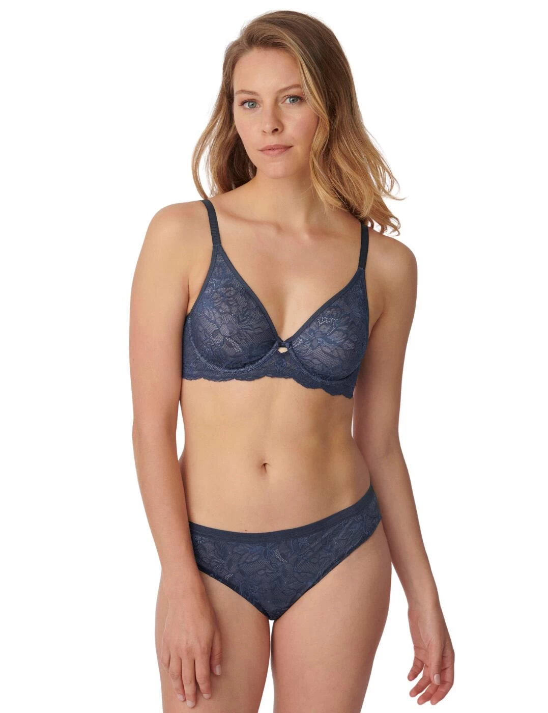 10199586 Triumph Amourette Charm Underwired Bra - 10199586 Blue Nights - Image 5
