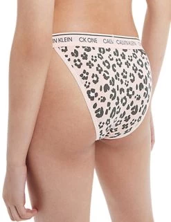 000QF5834E Calvin Klein CK One Brazilian Brief - 000QF5834E Stephen Leopard Print_Peach Melba