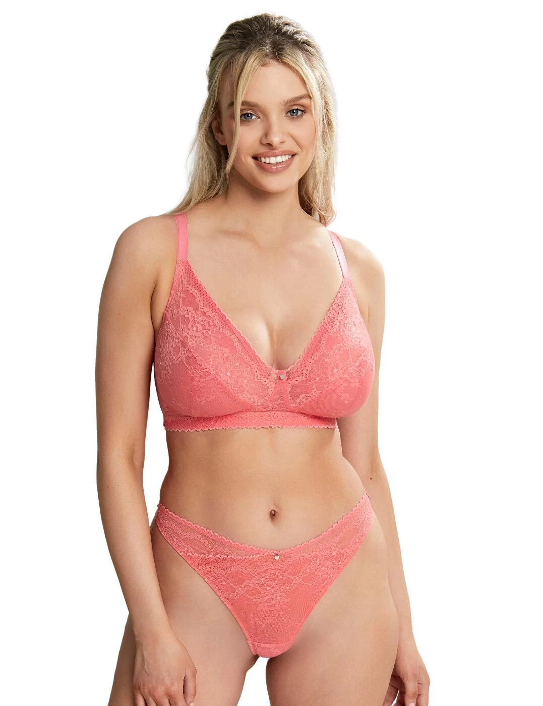10479 Cleo By Panache Alexis Thong - 10479 Sunkiss Coral - Image 3