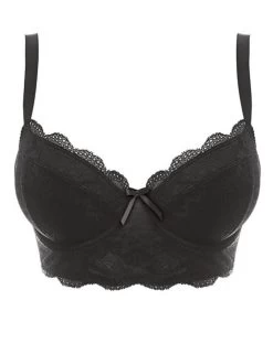 1014 Freya Fancies Longline Bra - 1014 Black