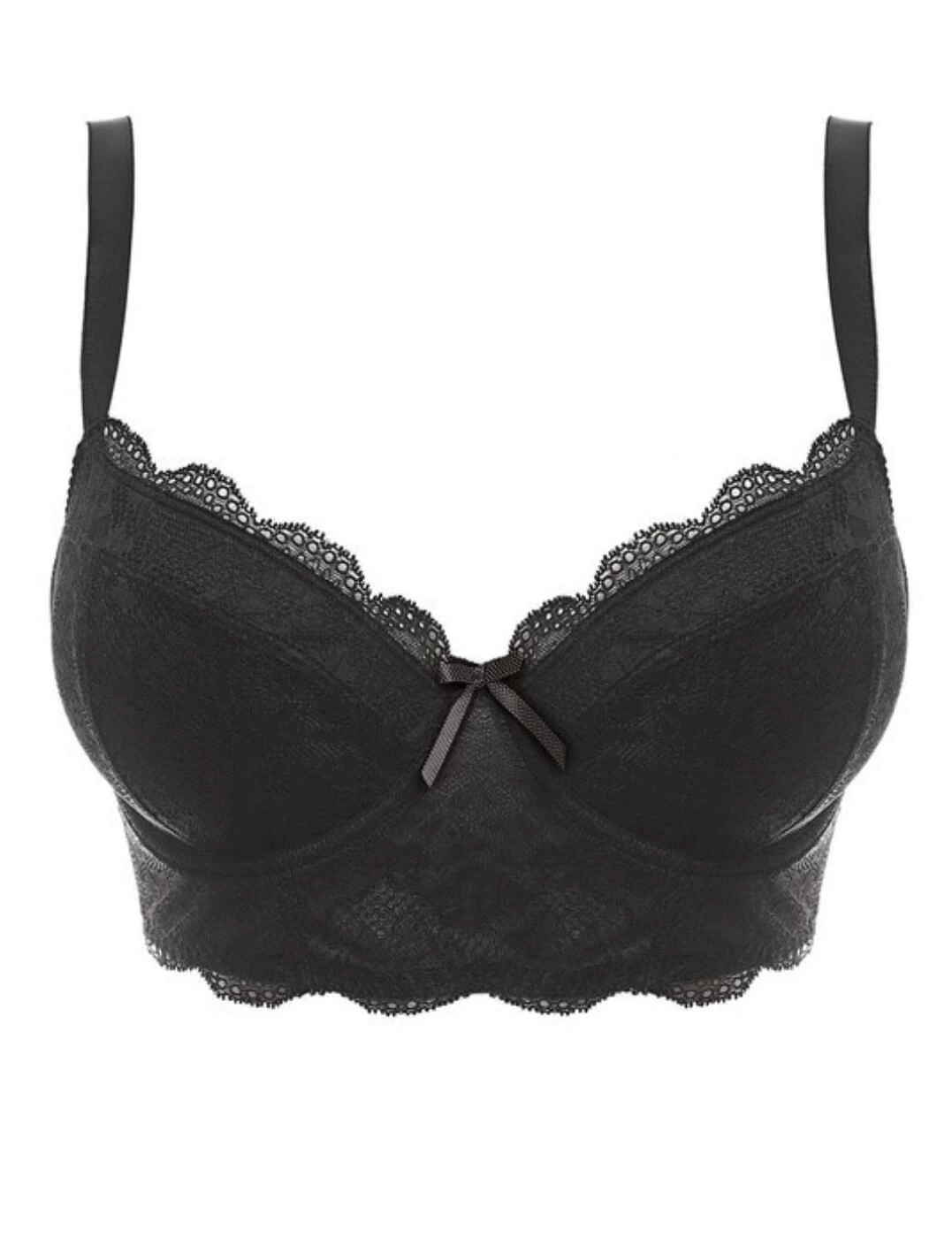 1014 Freya Fancies Longline Bra - 1014 Black