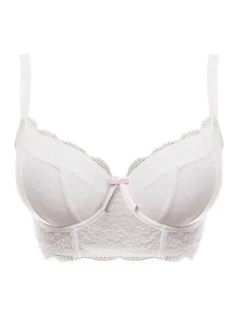 1014 Freya Fancies Longline Bra - 1014 White